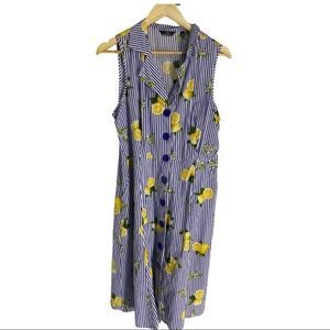 Mlle Gabrielle lemon 🍋 fit & flare dress *flaw